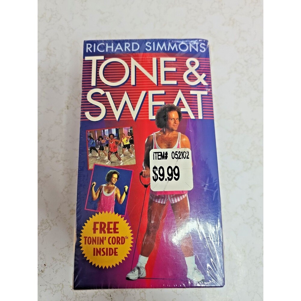 Richard Simmons Tone And Sweat On VHS Brand New includes "Tonin Cord" 1994
